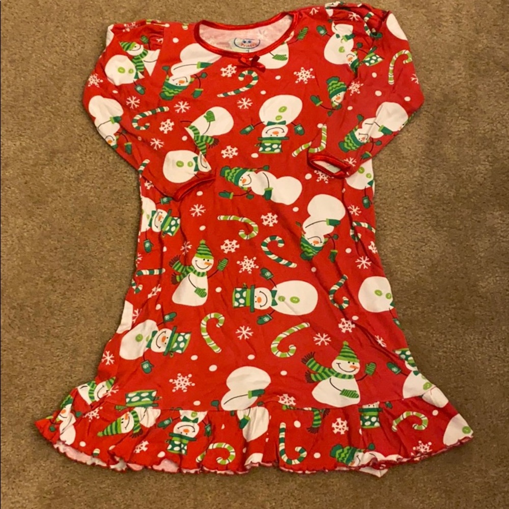 girls christmas nightgown